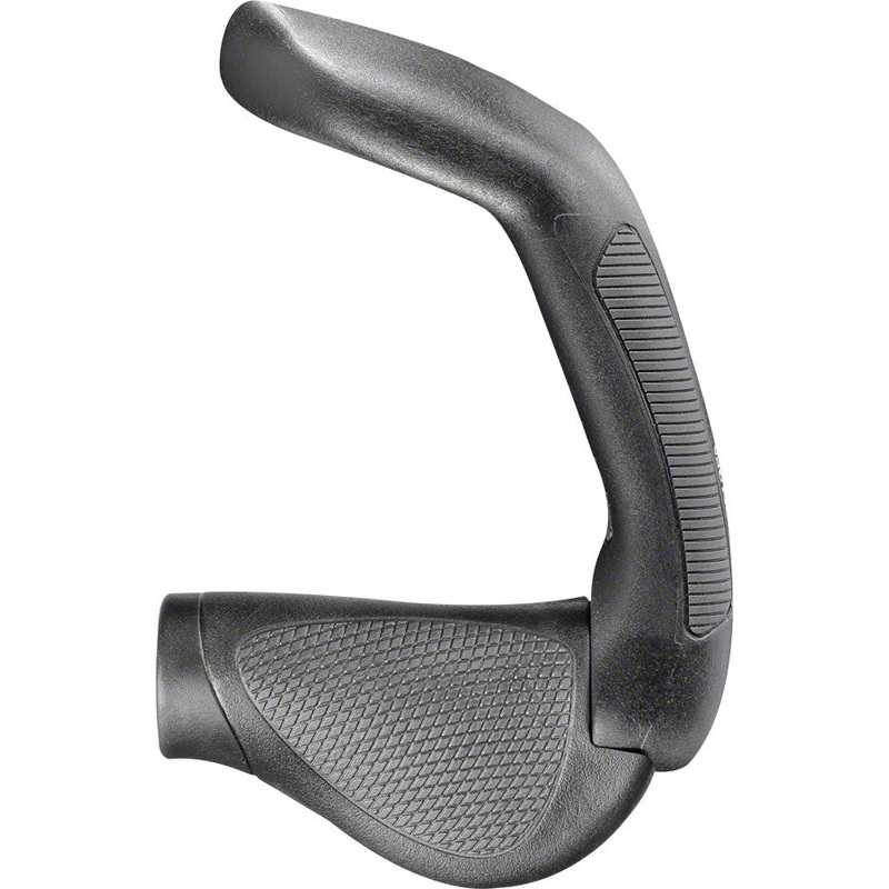 Ergon GP5 Grips – Lock-On Twistshift Small Black/Gray