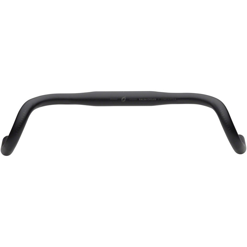 Salsa Cowchipper Drop Handlebar – Aluminum, 31.8mm, 40cm, Black