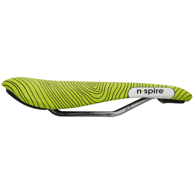 Smanie N.Spire Saddle – Chromoly, Microfiber Green, 156