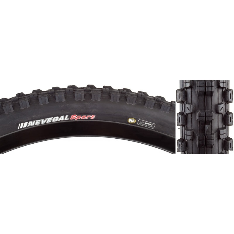 Nevegal Sport Tire – 26 x 2.1 Clincher Wire Black 26 x 2.1″