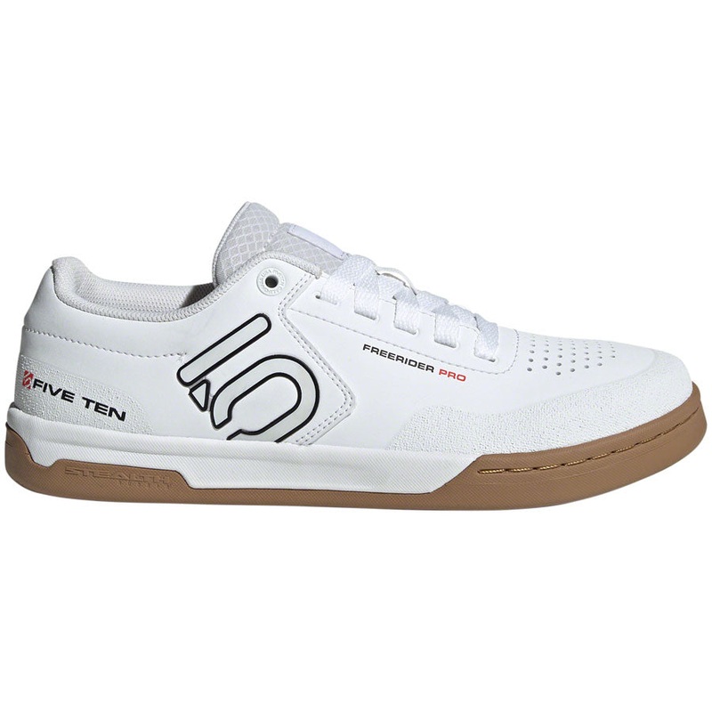 Five Ten Freerider Pro Flat Shoes – Men’s FTWR White/Core Black/Red 7