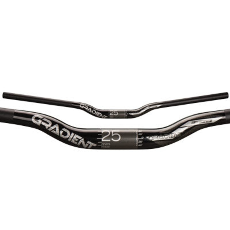 Fsa,H/Bar,Gradient,31.8X25 800Mm,Al-7050,Ano Black Gradient Riser Bar Fsa Handlebars NA Black