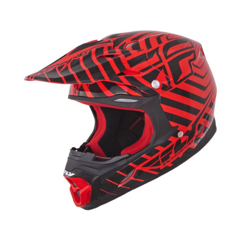 Fly Racing 2013/2014 Three.4 Helmet-Red/Black X-Small