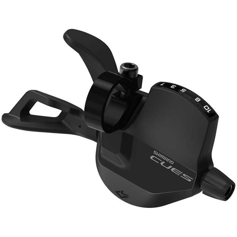 Shimano CUES SL-U6000-10R Shifter – Right 10-Speed Rapidfire Plus Optical Gear Display BLK