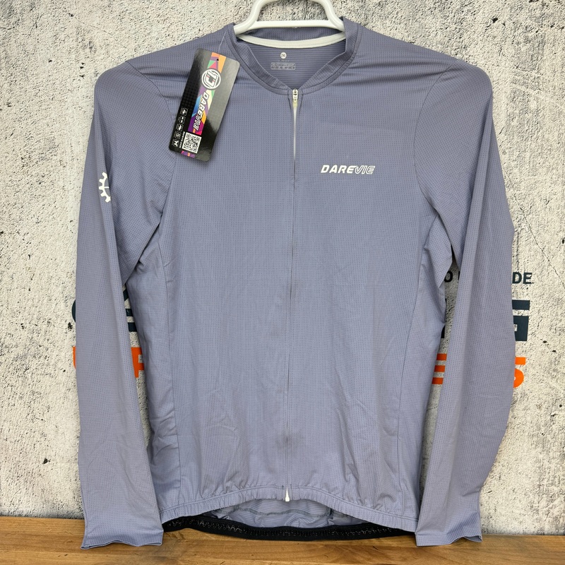 New w/ Tags! Darevie Carbon Men’s 2XL Long Sleeve UV Protection Cycling Jersey