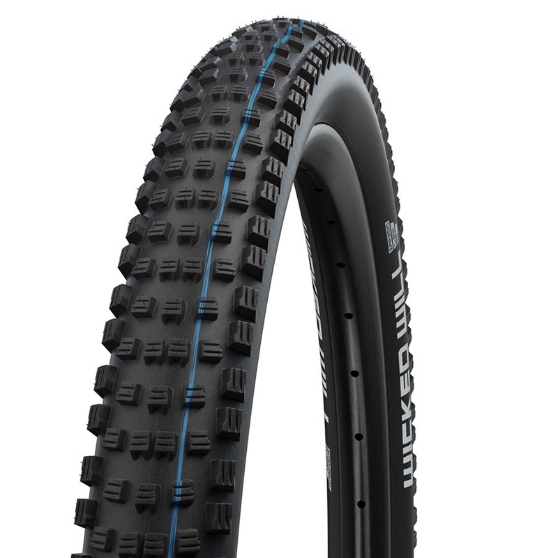 Schwalbe Wicked Will Tire – 29 x 2.25 Tubeless Folding BLK Performance Line Addix Twin Skin