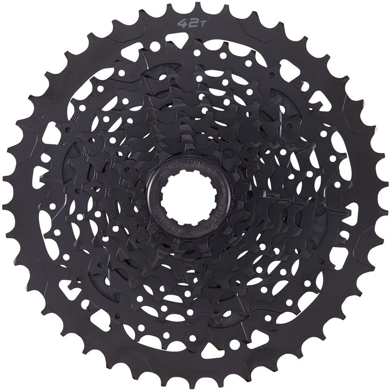 microSHIFT ADVENT Cassette – 9 Speed 11-42t Black ED Coated Alloy Large Cog