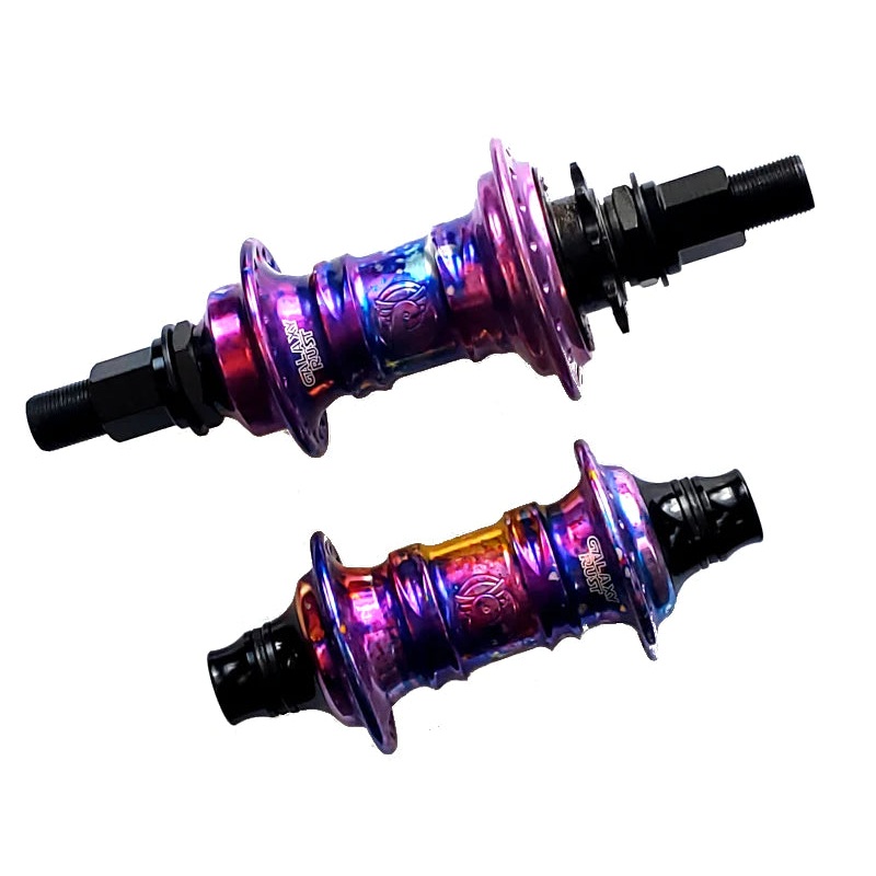 Profile Mini Hubset (Galaxy Rust) 14mm Male GDH Rear axle w3/8ths chromoly female front axle