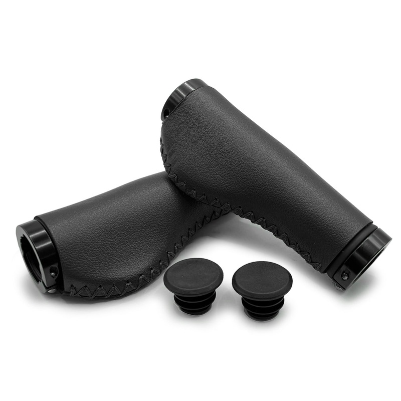 Grips – Lock On Grip – Leather Black