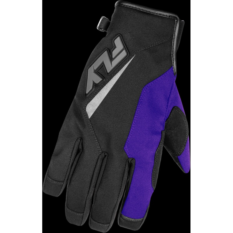 FLY RACING Youth Title Gloves Black/Purple/Grey Yl