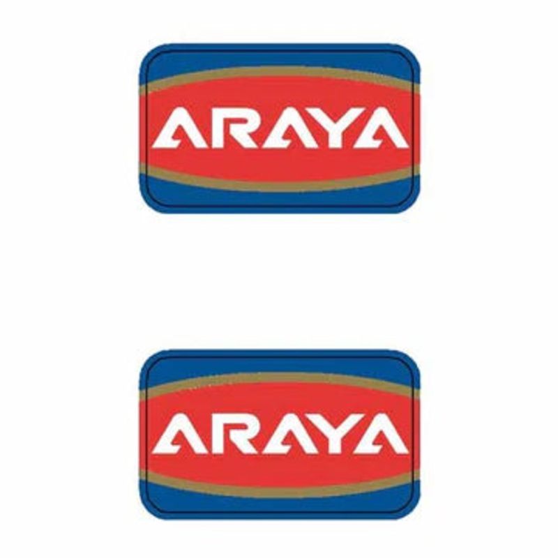 Araya Rim Decals Red (Pair)