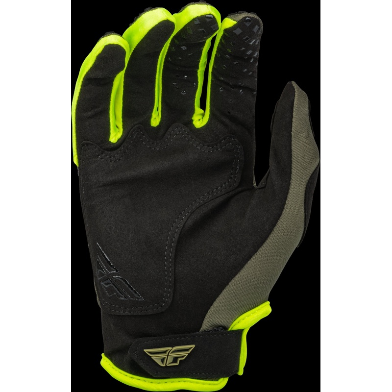 FLY RACING Kinetic Gloves Olive Green/Hi-Vis Xs