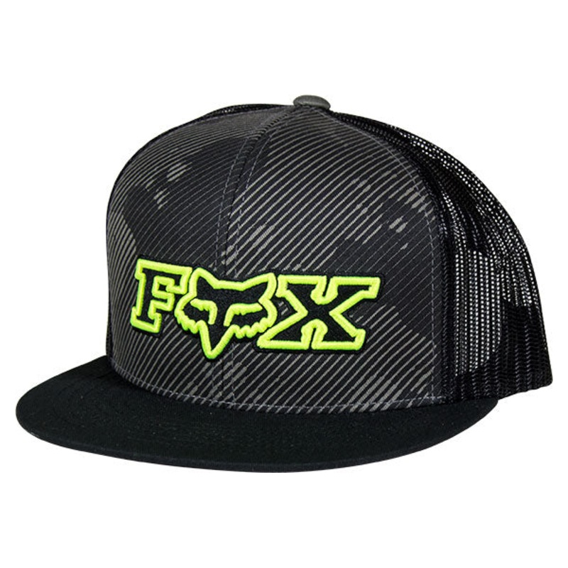 Fox Vamp Snapback Hat-Black