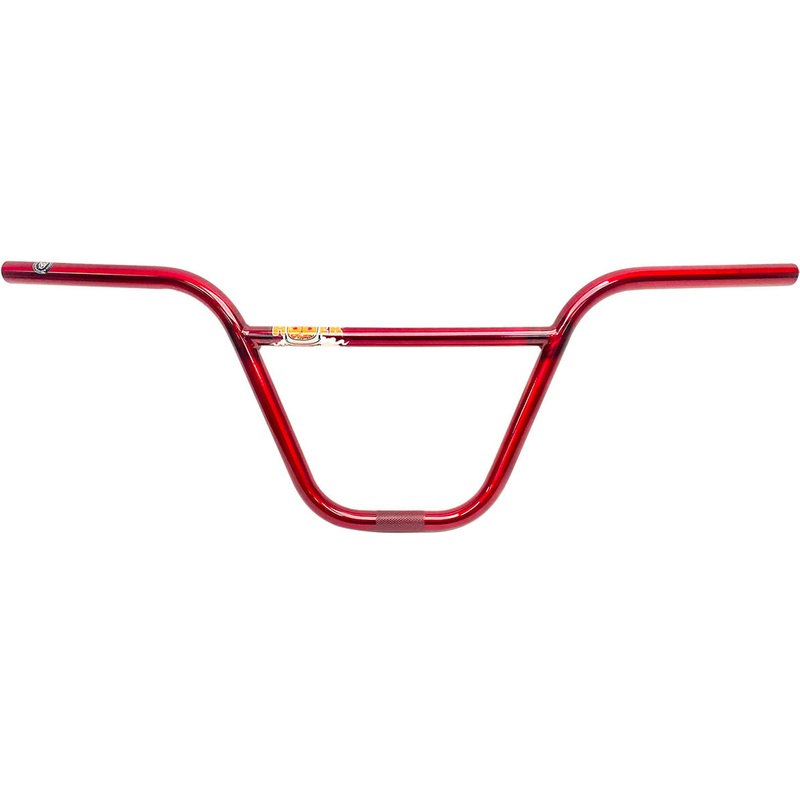 S&M Super High Bar Trans Red 9.75″ Rise