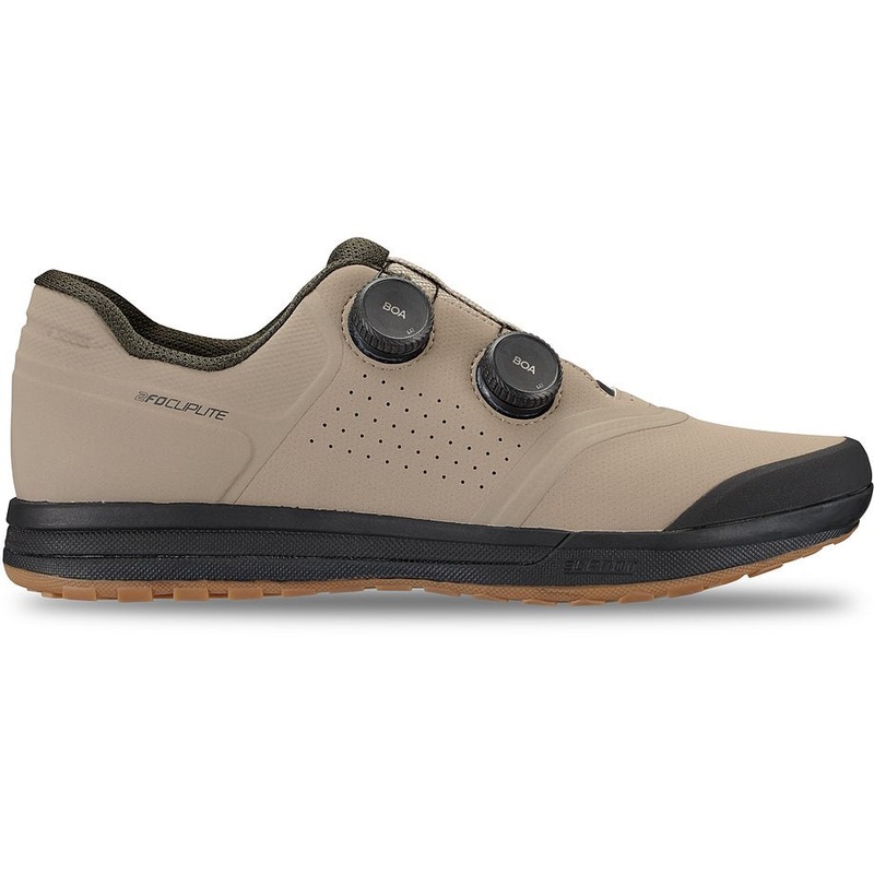 Specialized 2fo cliplite shoe taupe/dark moss green 47