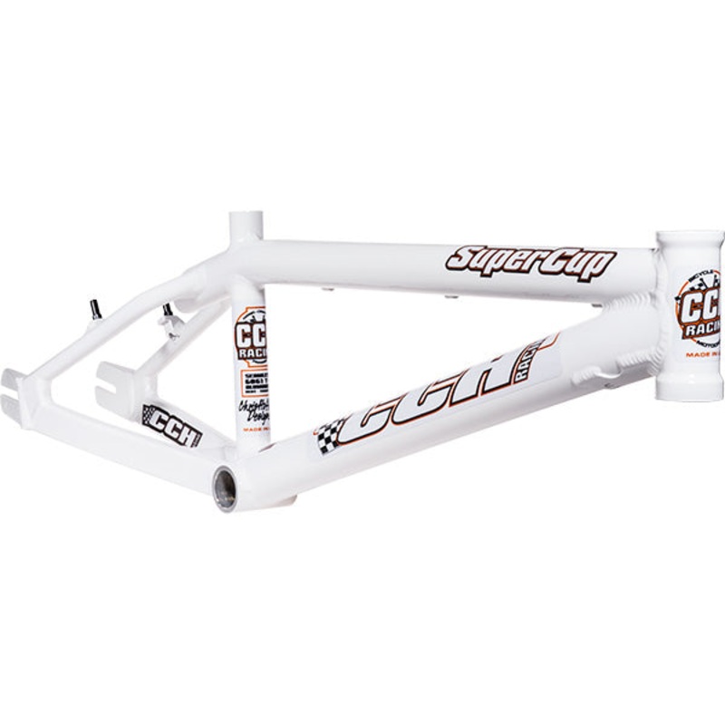 CCH Super Cup Aluminum BMX Race Frame-White Junior