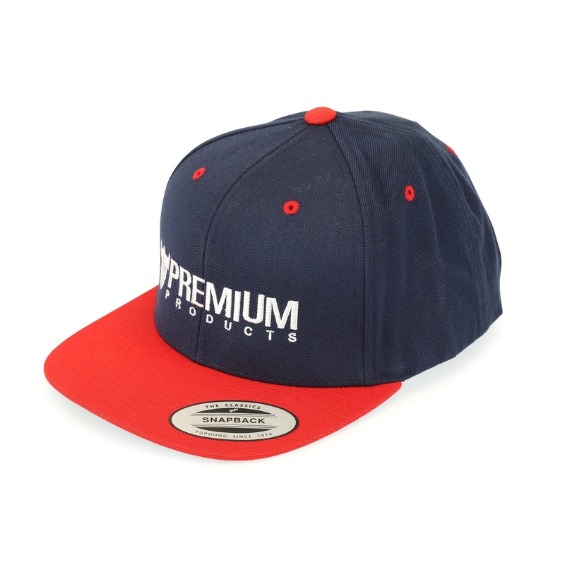 Premium Snap Back Logo Hat Red / White / Blue