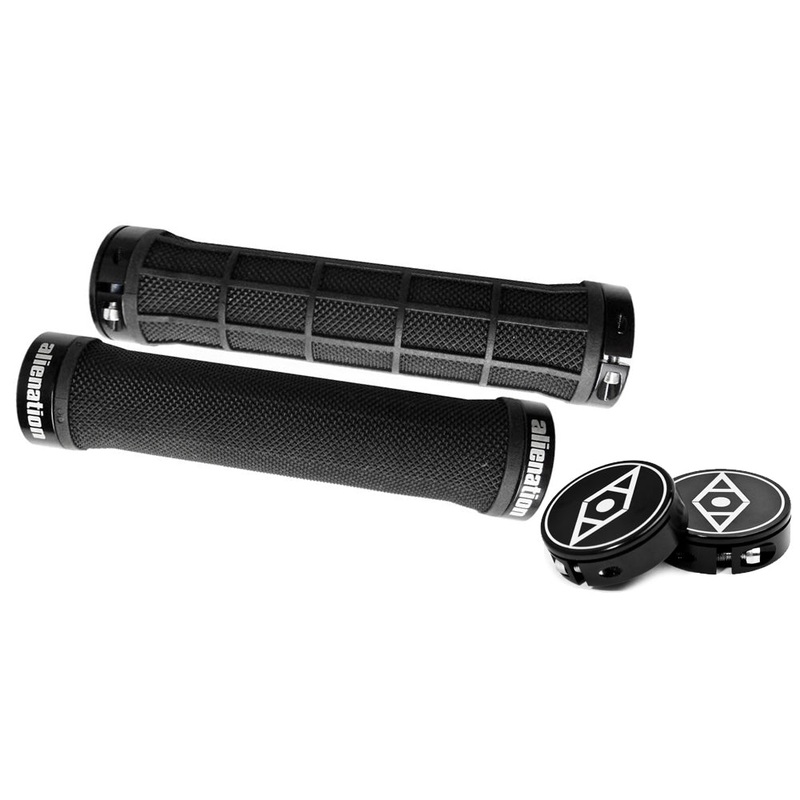 Alienation Moto Flangeless Lock-On Grips Black