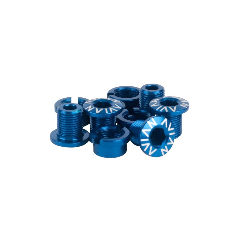 Avian Alloy BMX Chainring Bolts-Blue Long