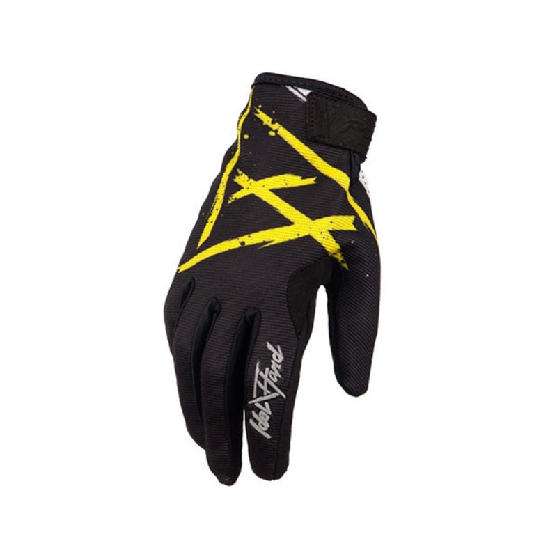 Idol Hand Pursuit Holeshot BMX Race Gloves-Yellow Adult Small