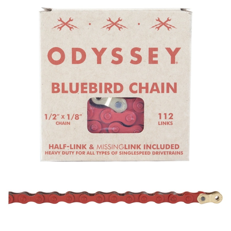 Odyssey Bluebird BMX Chain –  1/2×1/8x112L – Red