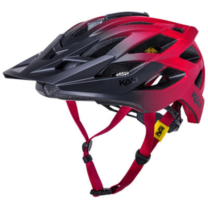 Kali,Lunati 2.0,Fade,S/M Matte Black/Red Lunati 2.0  Helmets S/M Matte Black/Red