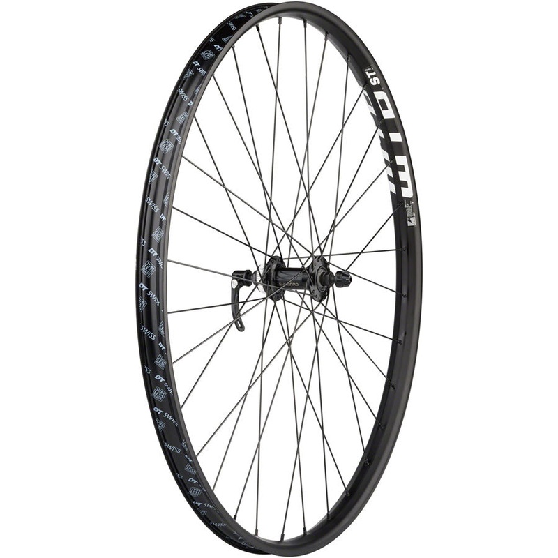 Quality Wheels Shimano HB-QC400 / WTB ST i30 Front Wheel – 29″, QR x 100mm, Center-Lock, Black