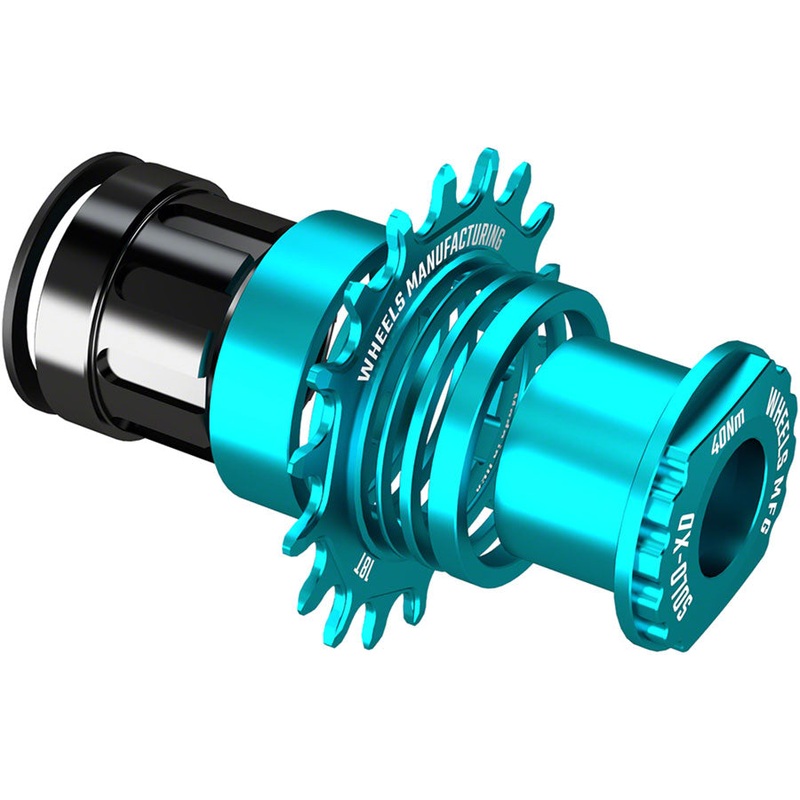 Wheels Manufacturing SOLO-XD XD/XDR Single Speed Conversion Kit – 18t, For SRAM XD/XDR Freeubs, Teal