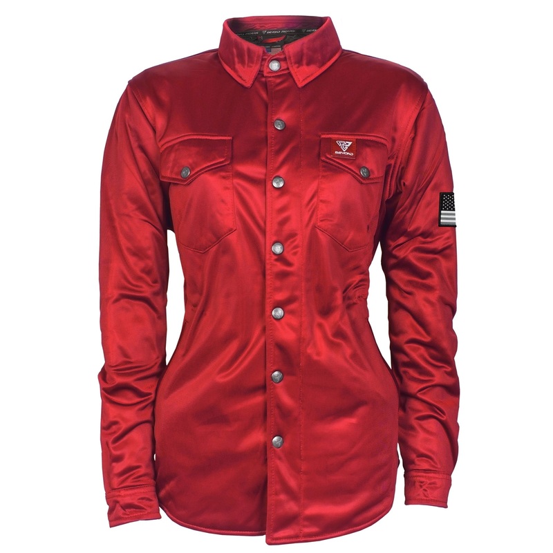 Ultra Protective Shirt for Women – Red Solid with Pads Red Solid XXS