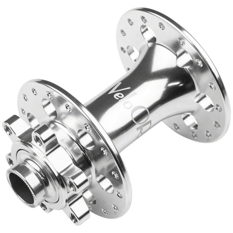 Velo Orange Front Hub – QR x 100mm/12mm/15mm Thru, 6-Bolt, Polished, 32H