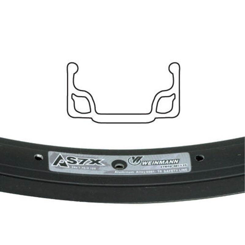 29″/700C Weinmann AS7X BMX Rim – 36H – Black
