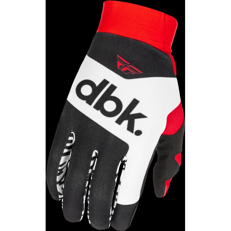 FLY RACING Pro Lite Dbk Gloves Black/White/Red Md