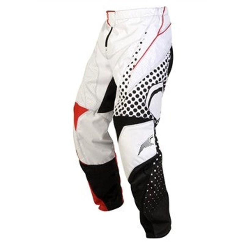 Nema Podium Race Pants-Black/White/Red Youth 24