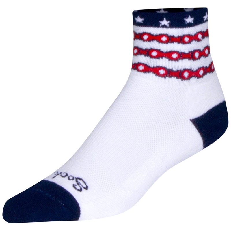 SockGuy Classic The Brave Socks – 3″ White Small/Medium