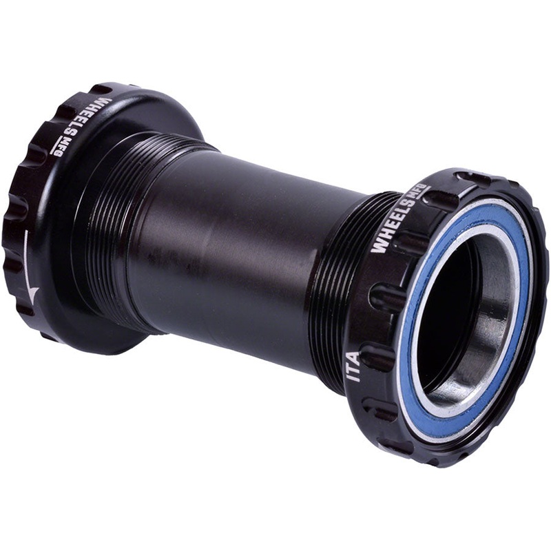 Wheels Manufacturing Italian Bottom Bracket – 29mm DUB Spindle, ABEC 3, Black