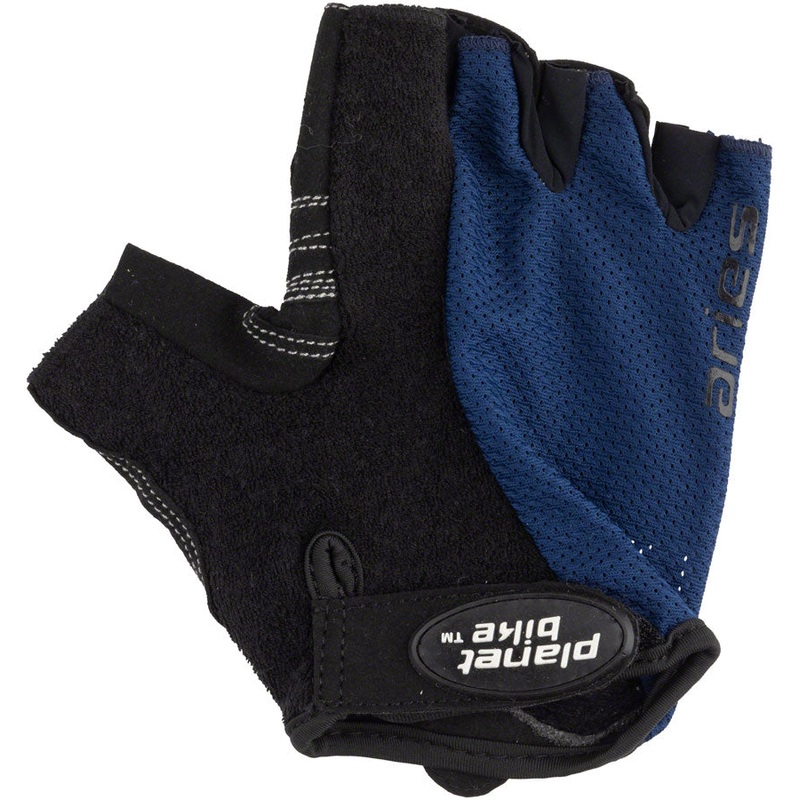 Planet Bike Aries Gloves – Black/Blue Short Finger Small