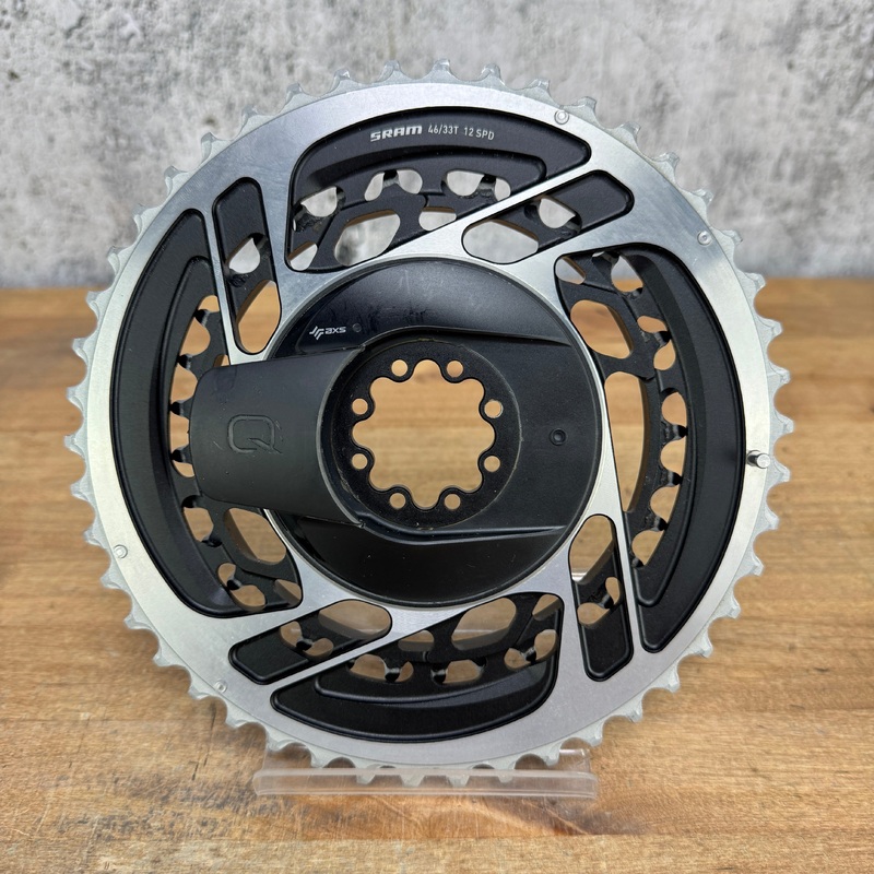 SRAM Red AXS Quarq 8-Bolt 46/33t 12-Speed Power Meter Chainring Set 250g