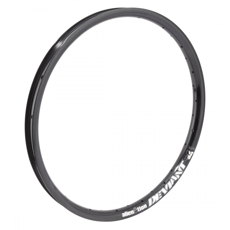 18″ Alienation Deviant Front Aluminum Double Wall BMX Rim – 36h – Gloss Black