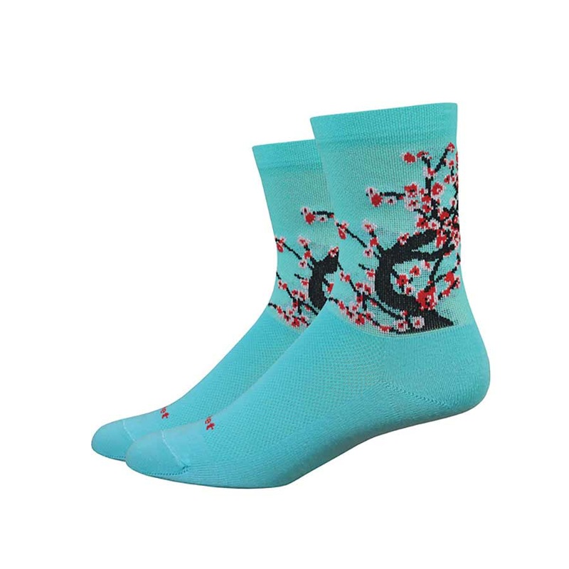 DeFeet Aireator 4″ Socks Neptune/Black/Red L