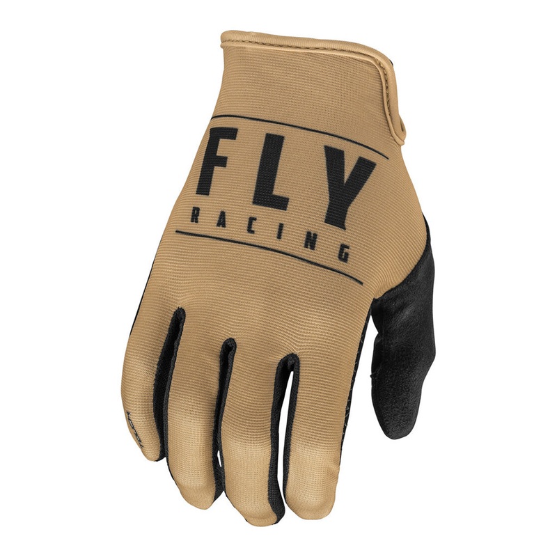 Fly Racing Media BMX Race Gloves-Khaki/Black Adult Small