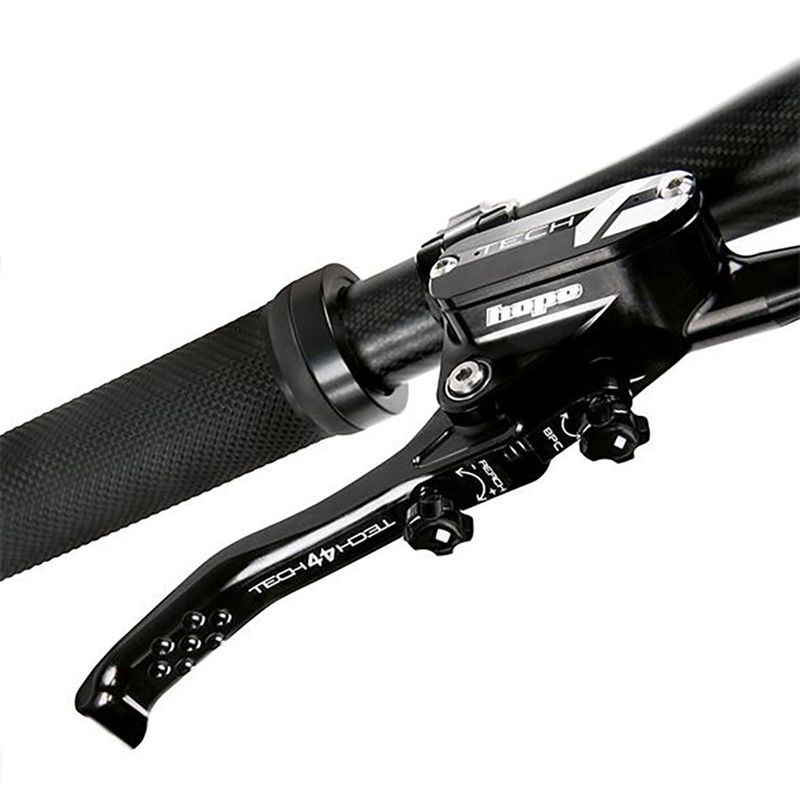 Hope Tech 4 V4 Disc Brake and Lever Set – Front Hydraulic Post Mount Black