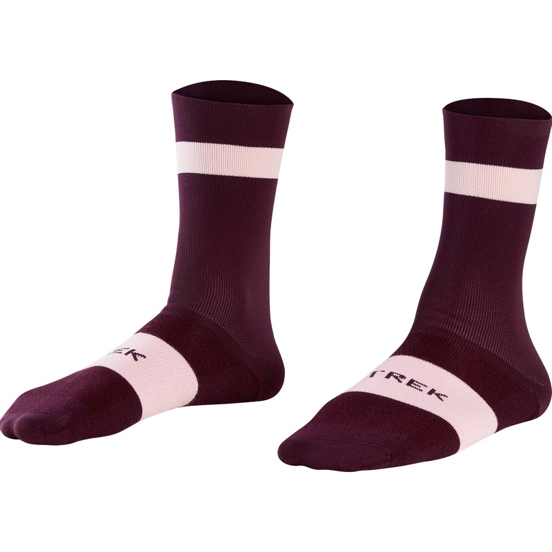 Sock Trek Race Crew Medium (39-41) Mulberry