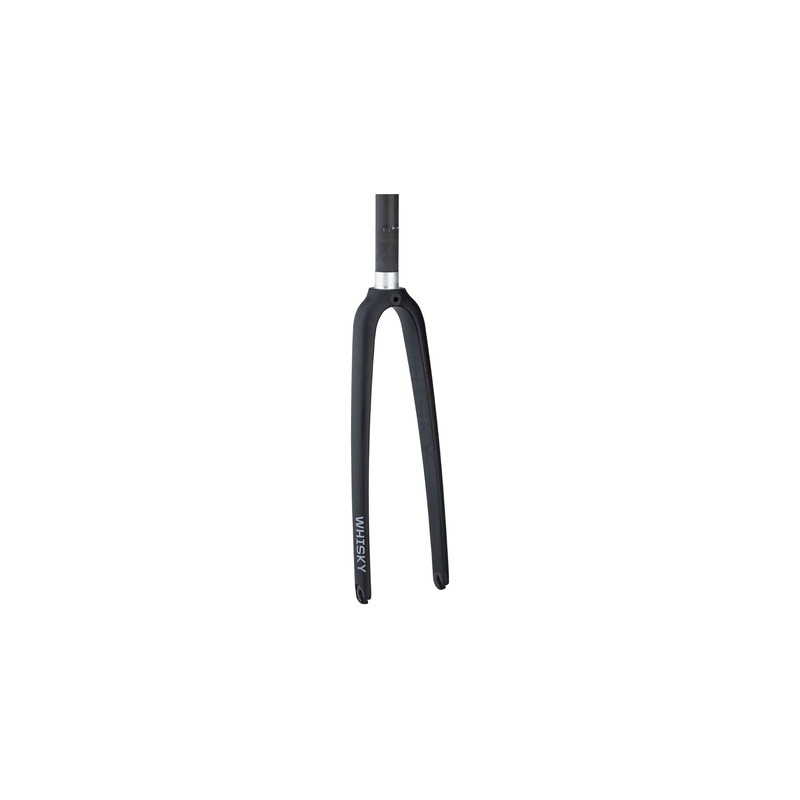 WHISKY No.7 Road Fork 9x100mm QR Straight Rim Brake Carbon Matte Black