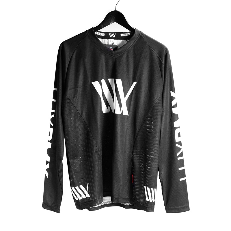 LUXBMX Race Jersey Black/White V2 Black/White XS