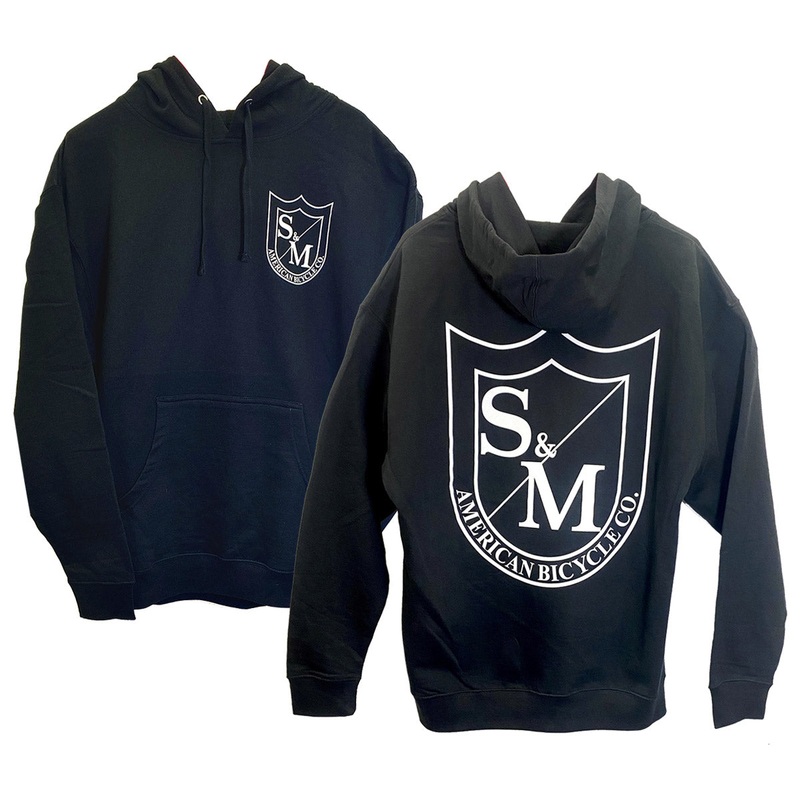 S&M TWO SHIELD HOODIE – BLACK MEDIUM