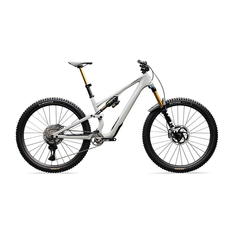 2026 Specialized Stumpjumper 15 S-Works Di2 Bike Gloss Dolomite Metallic / Smoked Liquid Metal S5