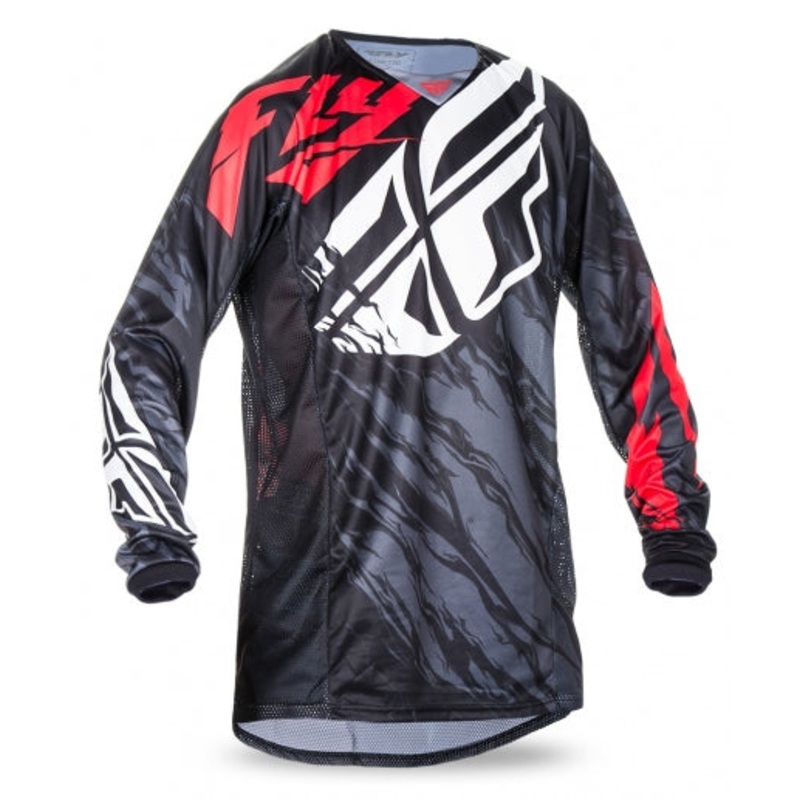 Fly Racing 2017 Relapse BMX Race Jersey-Black/Red Youth Small