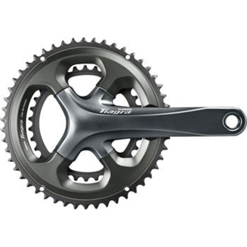 Tiagra FC-4700 Crankset – 165mm 10-Speed 52/36t 110 Asymmetric BCD Hollowtech II Spindle Interface Gray