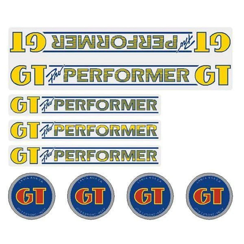 1984-1985 GT Pro Performer Decal Set (Italics) Printed on a Clear Background