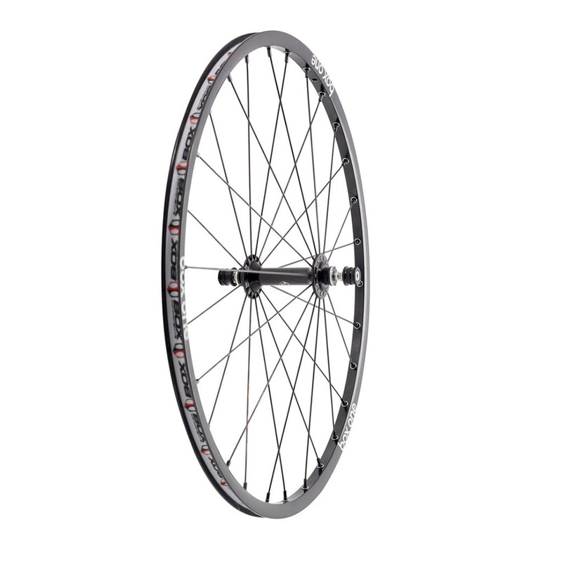 Box Three Alloy Mini/Expert BMX Race Wheel-Front-20×1 1/8″ 28H Black